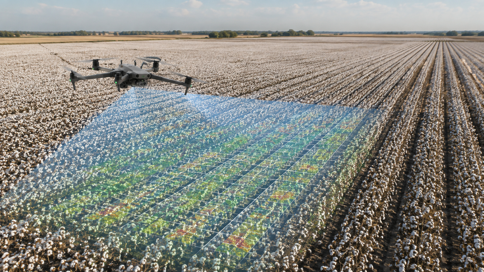 Mapeamento de Lavoura de Algodão com Drone: RGB, Multiespectral e NDVI